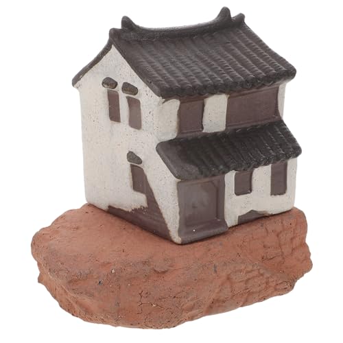 Toyvian Mikro-Landschaftsverzierung Bonsai-Ornamente Miniatur-Hütte chinesisches Architekturmodell Miniaturhausverzierung Miniatur-Landschaftsdekor Mikrolandschaftsornament Plastik von Toyvian