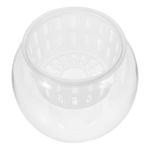 Toyvian Mikrolandschafts-Aquarium Klare Aquariumschale Fischschalen Aus Kunststoff Runde Terrarienschale Landschaft Flasche Betta-fischschale Zubehör Für Terrarien Transparent Das Haustier von Toyvian