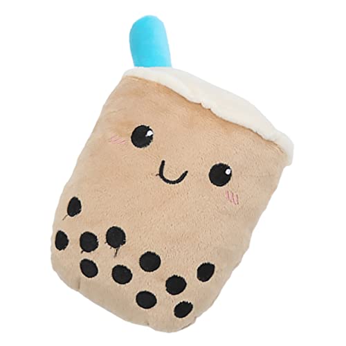 Toyvian Milch Tea Styling Kauspielzeug Katzenspielzeug drinnen zahnspielzeug für kätzchen Katze beißende weiches Haustierspielzeug für Katzen Plüsch Khaki von Toyvian