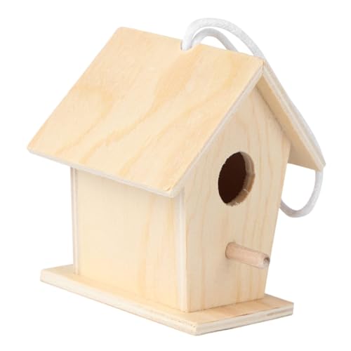 Toyvian Mini DIY Vogelhaus aus Holz mit Juteseil Aufhängen Bausatz für und Garten Deko Handbemaltes Nistkasten für Outdoor Verwendung Toyvian Mini DIY Vogelhaus aus Holz mit Juteseil Aufhängen Bausatz für und Garten Deko Handbemaltes Nistkasten für Outdoor Verwendung von Toyvian
