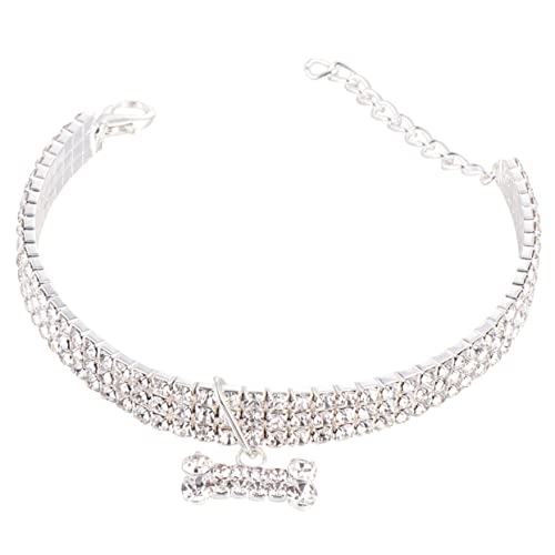 Toyvian Mini Hundehalsband mit Verstellbare Schnalle Weißes Haustierhalsband für Stilvolle Toyvian Mini Hundehalsband mit Verstellbare Schnalle Weißes Haustierhalsband für Stilvolle von Toyvian