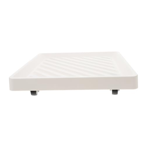 Toyvian Mobile Pflanzer Tablett Square Blumentopf Mit Rädern Rollers Pflanzer Basisanlagen Dolly Mit Rädern Mover Stand Square Pflanzenschumschablett Mit Rädern Bewegliche Pflanzenschale von Toyvian