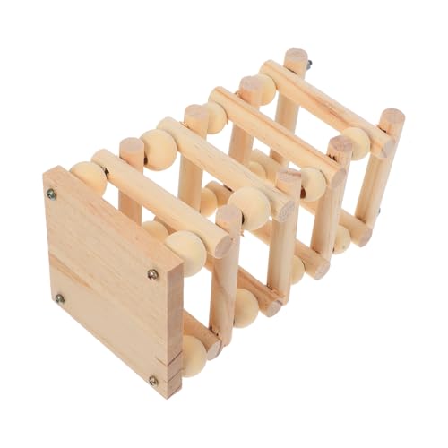 Toyvian Multifunktionales Grasregal aus Holz für Kleintiere Einstellbarer Heu Feeder zur Einfachen Fütterung und Sauberhaltung Käfigs für Hamster von Toyvian