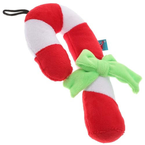 Toyvian Natürlicher Beißfester Hundekauspielzeug aus Rotem Gummi mit Quietschfunktion Robust und Sicher zur Zahnpflege und Beschäftigung an Weihnachten für Welpen und Kleine Hunde von Toyvian