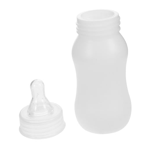 Toyvian Nuckelflasche Lamm Flasche Kleine Milchflaschen Stillflasche Für Rinder Kleine Tierlammflasche Futterautomat Für Kleintiermilch Sauger Für Haustiere Ziegen-säugenippel Plastik Weiß von Toyvian