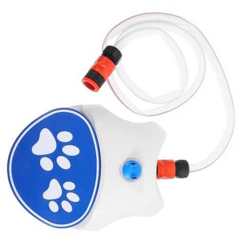 Toyvian Outdoor Hundetränke mit Pedal Tragbarer Hundewasserspender Frischer Wasserbrunnen für Garten und Outdoor Schlauch Robust und Einfach zu Bedienen von Toyvian