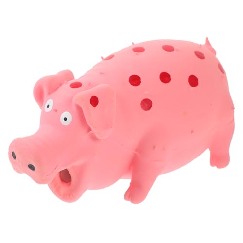 Toyvian Outdoor-trainingsspielzeug Quietschende Welpenspielzeuge Hund Haustier Kautspielzeug Schwein Plüsch Kauen Quietschendes Schwein Klein Ausgestopft Emulsion von Toyvian