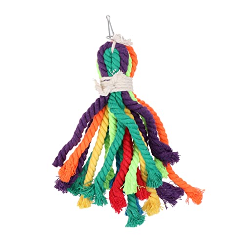 Toyvian Baumwollseil Spielzeug für Papageien Kauspielzeug für Vögel Hängend in Zufälligen Farben Sicheres und Unterhaltsames Nagespielzeug für Sittiche und Nymphensittiche Toyvian Baumwollseil Spielzeug für Papageien Kauspielzeug für Vögel Hängend in Zufälligen Farben Sicheres und Unterhaltsames Nagespielzeug für Sittiche und Nymphensittiche von Toyvian