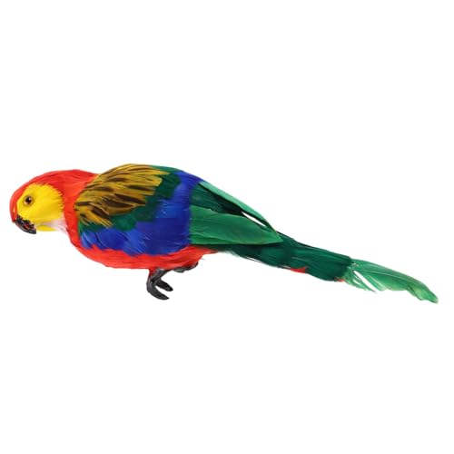Toyvian Papagei Figur Für Dekoration Zuhause Und Garten Naturgetreue Gefiederte Vogelornament Künstliche Simulation Tierdekoration von Toyvian