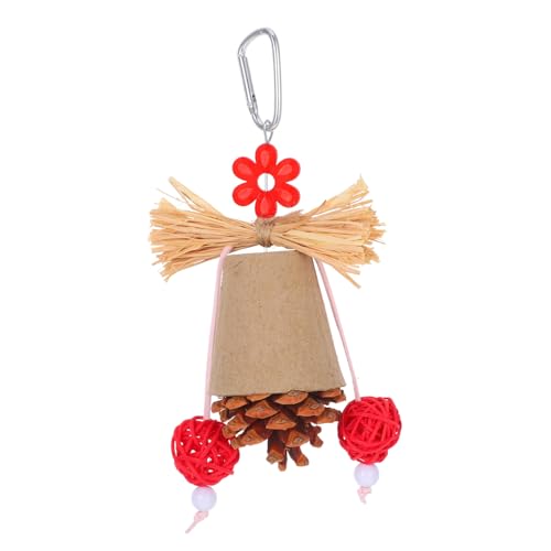 Toyvian Papagei Kauen Sittich Kauen Nymphensittich Futtersuche Papagei Kleintier Kauen Sittich Vogel Vogel Für Unzertrennliche Wellensittich Zum Kauen Holz Rot von Toyvian