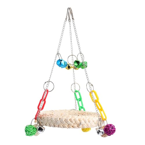Toyvian Papagei Schaukel aus Natürlichem Rattan für Wellensittiche und Kleine Vögel Bissfestes Vogel Kauspielzeug mit Glocke Hängendes Papageienspielzeug für Käfig und Klettern Toyvian Papagei Schaukel aus Natürlichem Rattan für Wellensittiche und Kleine Vögel Bissfestes Vogel Kauspielzeug mit Glocke Hängendes Papageienspielzeug für Käfig und Klettern von Toyvian
