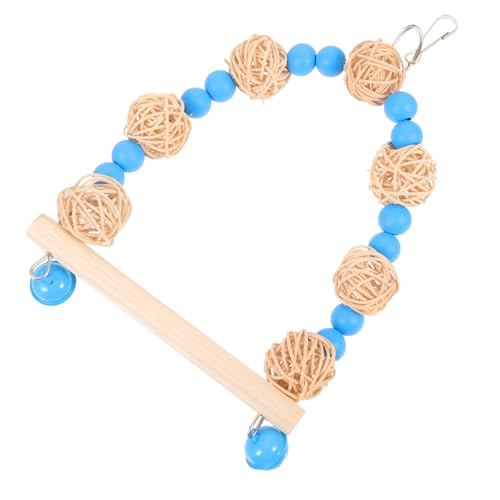 Toyvian Papagei Spielzeugschaukel Papageien Stand Vogelspielzeug Für Vögel Vogelschaukel Sitzstangen Sittiche Schwingen Schaukelbarsch Hängend Seilen Von Blau Hölzern Toyvian Papagei Spielzeugschaukel Papageien Stand Vogelspielzeug Für Vögel Vogelschaukel Sitzstangen Sittiche Schwingen Schaukelbarsch Hängend Seilen Von Blau Hölzern von Toyvian