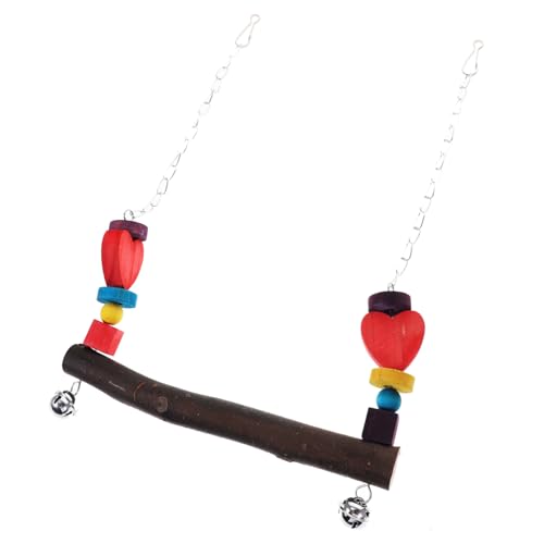 Toyvian Vogelspielzeug Für Wellensittiche Bunte Holzblöcke Robuster Barsch Mit Interessanter Form Zum Kauen Spielen Beak-Pflege Für Kleine Vögel von Toyvian