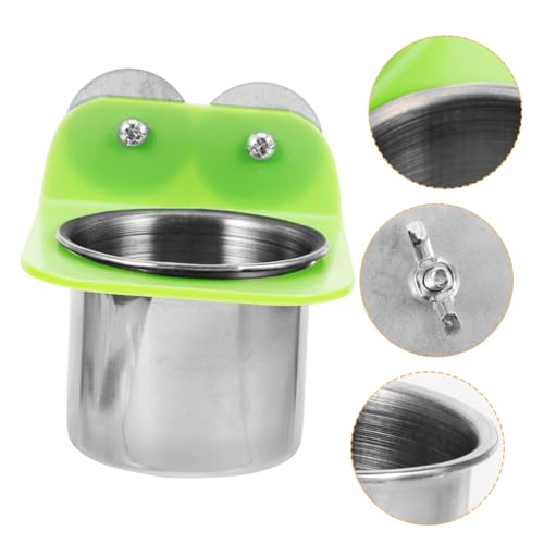 Toyvian Papageien Futterbecher Metall Futternapf Hängender Vogelkäfig Wassernapf für Vogelzubehör für Kleinere Vögel Leicht und Praktisch Hält Futter und Wasser und Abfall Toyvian Papageien Futterbecher Metall Futternapf Hängender Vogelkäfig Wassernapf für Vogelzubehör für Kleinere Vögel Leicht und Praktisch Hält Futter und Wasser und Abfall von Toyvian