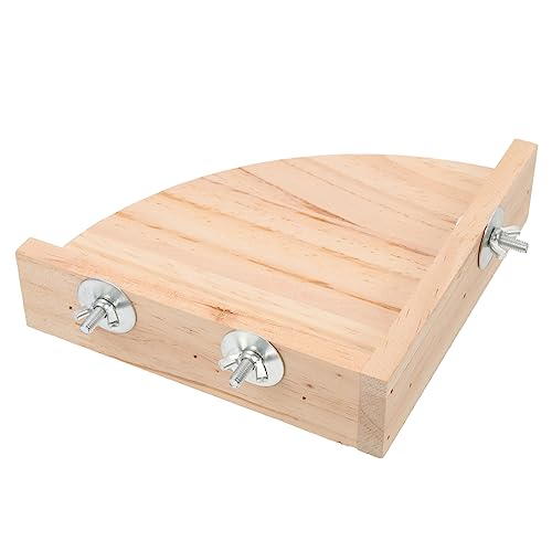Toyvian Holzständer Für Vögel Dreieckige Holzstange Aus Naturholz Für Papageien Sittiche Und Nymphensittiche Als Spielzeug Und Ruheplatz Im Käfig von Toyvian