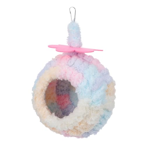 Toyvian Papageiennest Vogelbetten Nest für kleine Vögel Vogelheim für Kleinvögel Pflegeleichtes Vogelbett vogelhaus Zubehör für Sittichkäfige hängende Vogelnester Innennetz aus Kunststoff von Toyvian