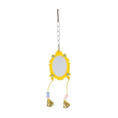 Toyvian Papageienspiegel Vogelzubehör Vogel Papageien Vogelspiegel für Käfig dekorativer Vogelkäfig Vogel Spiegel Papagei Vogelspielzeug für Sittiche Acryl von Toyvian