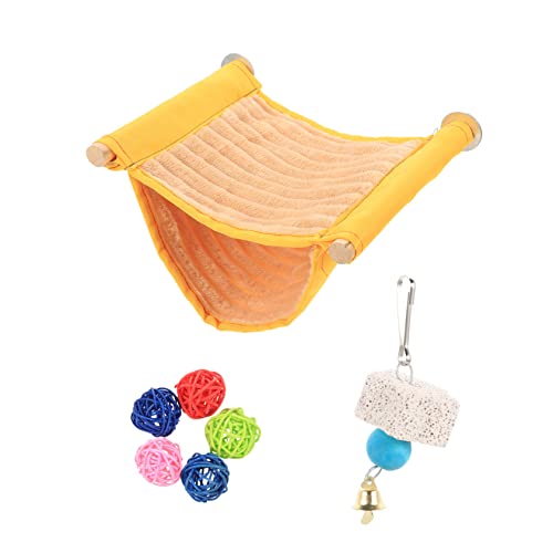 Toyvian Parrot Hängematte Teilig Bissfestes Warmes Vogelspielzeug für Käfig Bequeme Hängematte zum Schlafen und Ausruhen für Papageien und Kleine Haustiere Toyvian Parrot Hängematte Teilig Bissfestes Warmes Vogelspielzeug für Käfig Bequeme Hängematte zum Schlafen und Ausruhen für Papageien und Kleine Haustiere von Toyvian