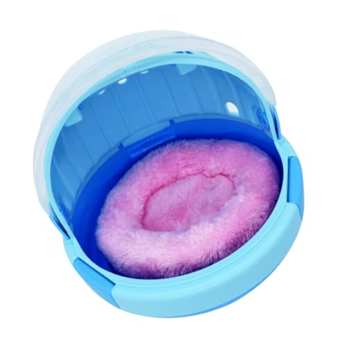 Toyvian Parrot Transportbox Handlich Tragbar mit Belüftung für Kleine Vögel und Kleintiere für Outdoor Reisen und Tierarztbesuche mit Weichem Nestkissen Zufällige Farbe Zufällige Farbe von Toyvian