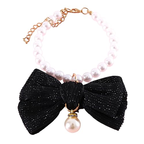 Toyvian Perlenkette Katzenhalsband mit Schleife Leichtes Hundezubehör für Kleine Haustiere Accessoire für Fotoshootings Verstellbare Toyvian Perlenkette Katzenhalsband mit Schleife Leichtes Hundezubehör für Kleine Haustiere Accessoire für Fotoshootings Verstellbare von Toyvian