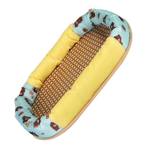 Toyvian Pet Kühlmatte für Hunde und Katzen Atmungsaktive rutschfeste Sommer Schlafunterlage Leichtes Haustierkissen mit Dekorativem Cartoon Design für Zuhause und Unterwegs S von Toyvian