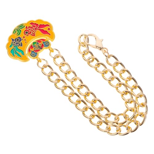 Toyvian Pet Metall Lock -anhänger Haustierschmuck Chinesische Haustierkette Festliche Haustierhalskette Kettenschloss Jingle Bell Schmuck Hündchen-taschenanhänger Schlosskette Für Frauen von Toyvian