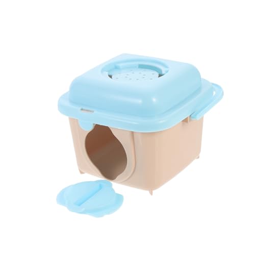 Toyvian Plastik Hamsterhaus Tragbarer Kleintier Transportkäfig für Hamster Meerschweinchen Outdoor Käfig aus Langlebigem Kunststoff Praktischer Kleiner Haustier Käfig für Reisen von Toyvian