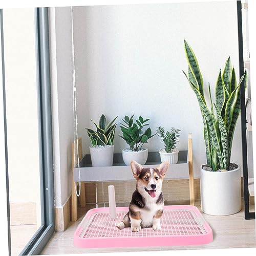 Toyvian Plastik Welpentoilette mit Rutschfester Netzfläche und Säulenstruktur Leicht zu Reinigen Hygienisches Hundeklo für Kleine und Mittelgroße Hunde Indoor Trainingsunterlage für von Toyvian