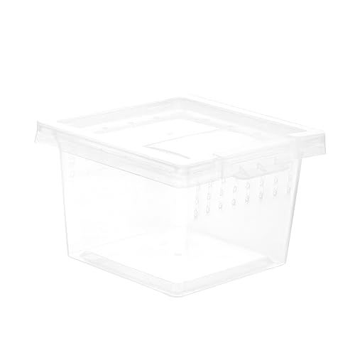Toyvian Reptil Zucht Box Transparente Futterbox für Schildkröten Spinnen und Schlangen Praktische Zucht und Fütterungsbox aus Robustem Kunststoff Mittelgroß und Tragbar Toyvian Reptil Zucht Box Transparente Futterbox für Schildkröten Spinnen und Schlangen Praktische Zucht und Fütterungsbox aus Robustem Kunststoff Mittelgroß und Tragbar von Toyvian