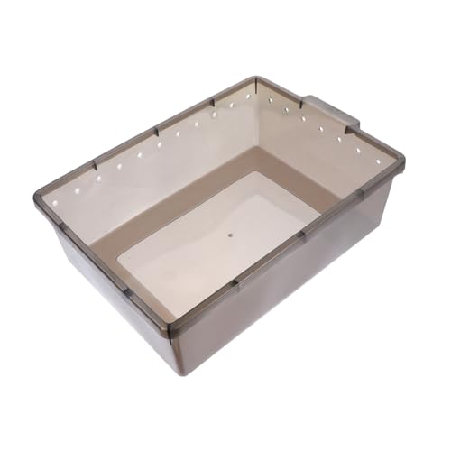 Toyvian Reptilien Fütterungsbox aus Kunststoff mit Atmungsaktiven Löchern Lebensraum für Schlangen Eidechsen Schildkröten und Spinnen Transparente Langlebige Box Toyvian Reptilien Fütterungsbox aus Kunststoff mit Atmungsaktiven Löchern Lebensraum für Schlangen Eidechsen Schildkröten und Spinnen Transparente Langlebige Box von Toyvian