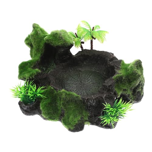 Toyvian Reptilien Futter und Wasserschale aus Harz Natürliche Langlebig und rutschfest für Terrarien und Schildkröten Erleichtert die Fütterung Toyvian Reptilien Futter und Wasserschale aus Harz Natürliche Langlebig und rutschfest für Terrarien und Schildkröten Erleichtert die Fütterung von Toyvian