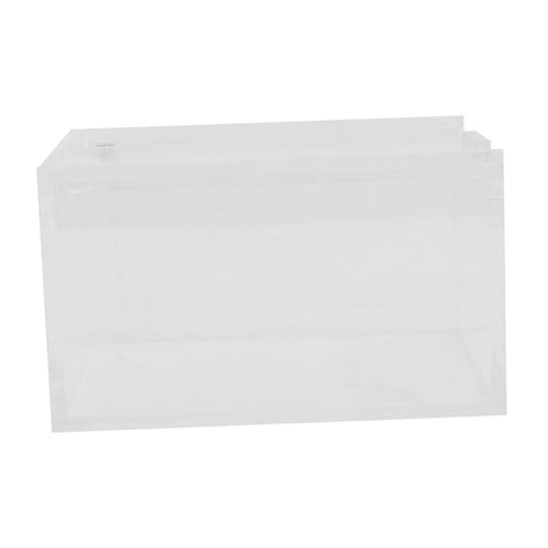 Toyvian Reptilien Futterbox Transparent Lebensraum für Spinnen Schildkröten Frösche Kornnattern Einfache Futter und Wasserzufuhr Sicheres Design gegen Entkommen von Toyvian