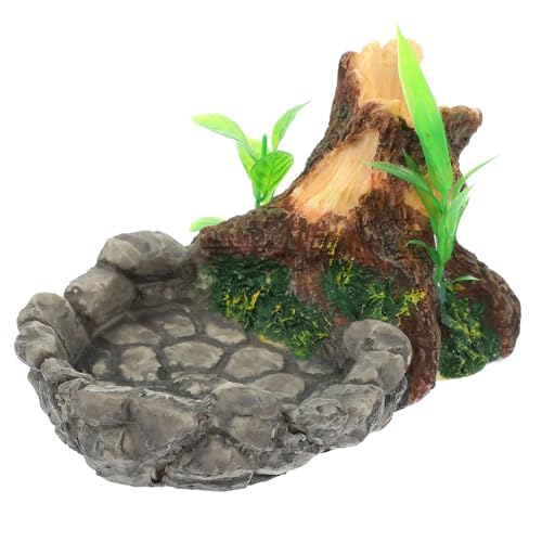Toyvian Reptilien Futterschale aus Harz Wasserschale für Schildkröten und Eidechsen für Terrarien Dekorativer Futter und Wasserbehälter Vielseitig Einsetzbar für Kleine Toyvian Reptilien Futterschale aus Harz Wasserschale für Schildkröten und Eidechsen für Terrarien Dekorativer Futter und Wasserbehälter Vielseitig Einsetzbar für Kleine von Toyvian