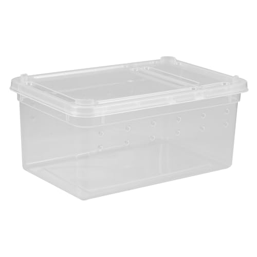 Toyvian Reptilien Futterbox Mit Belüftungsöffnungen Transparente Zuchtbox Aus Kunststoff Klein Für Eidechsen Frösche Und Spinnen Praktisches Habitat Gehege Für Reptilien Und Insekten Toyvian Reptilien Futterbox Mit Belüftungsöffnungen Transparente Zuchtbox Aus Kunststoff Klein Für Eidechsen Frösche Und Spinnen Praktisches Habitat Gehege Für Reptilien Und Insekten von Toyvian