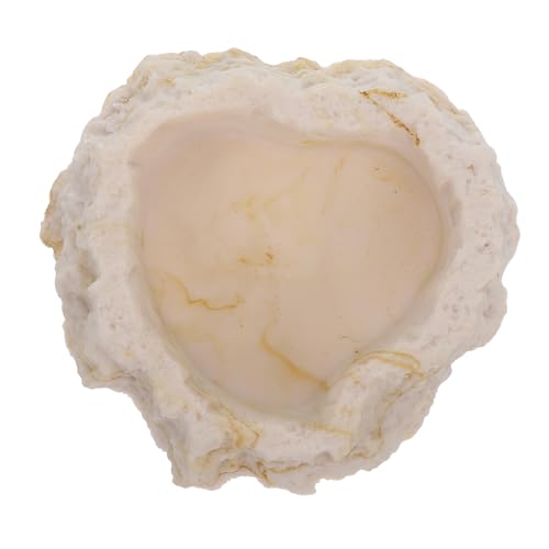 Toyvian Reptilien Wasser Und Futternapf Aus Resin Im Natürlichen Design Leicht Zu Reinigen Und Tragbar Für Bartagamen Und Andere Terrarientiere von Toyvian