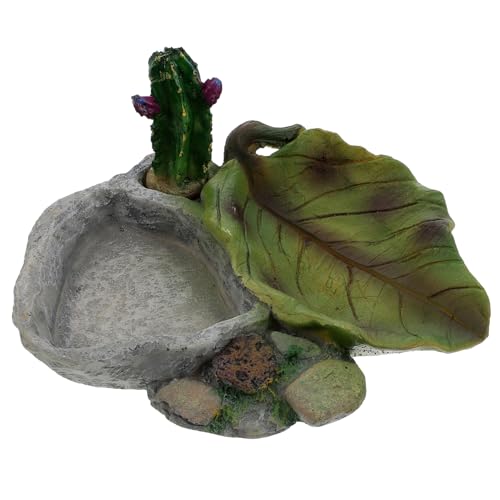 Toyvian Reptilien Wasserschale für Schildkröten Dekorative Fütterungsschale aus Lebensmittelechtem Material für Geckos Eidechsen und Schlangen Praktischer Trink Toyvian Reptilien Wasserschale für Schildkröten Dekorative Fütterungsschale aus Lebensmittelechtem Material für Geckos Eidechsen und Schlangen Praktischer Trink von Toyvian