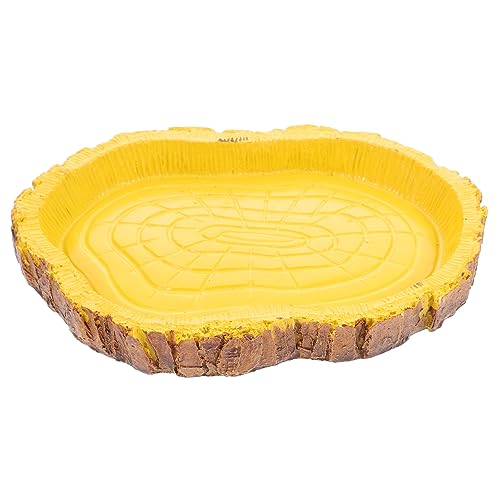 Toyvian Reptilien-Feeder Futterschale Für Schildkröten Eidechsen Aus Robustem Material Zum Füttern Und Trinken Mit Glatter Oberfläche Und Sorgfältigem Design Zur Futterlagerung von Toyvian