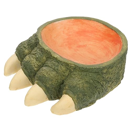 Toyvian Reptilienfutterbehälter mit Wasserschale Hochwertige Keramikschale für Schildkröten und Geckos Langlebig zu Reinigen für Terrarien Futter von Toyvian