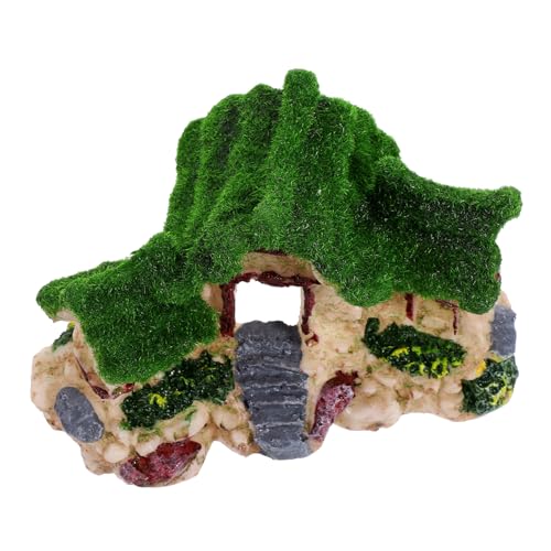 Toyvian Resin Aquarium Deko Haus mit Flockbeschichtung Naturnahe Fischversteck Höhle Dreiteiliges Landschaftsornament für Fischbecken Dekoratives Versteck für Aquarienbewohner Toyvian Resin Aquarium Deko Haus mit Flockbeschichtung Naturnahe Fischversteck Höhle Dreiteiliges Landschaftsornament für Fischbecken Dekoratives Versteck für Aquarienbewohner von Toyvian