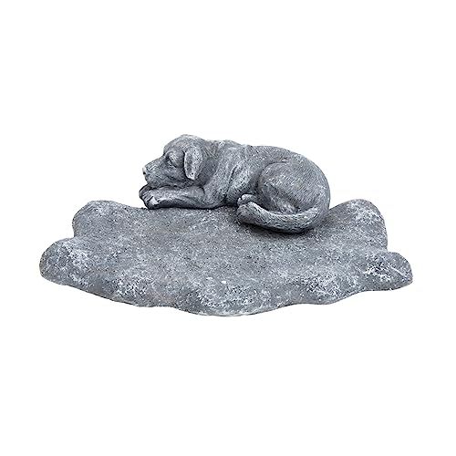 Toyvian Resin Gedenkstein für Hunde Trauerstatue für Garten Personalisierbar mit Eingravierten Erinnerungsworten und Wetterfest als Liebevolles Andenken für Haustierbesitzer von Toyvian