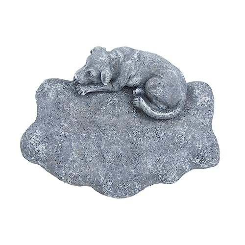 Toyvian Resin Gedenkstein für Hunde wasserdichte Tierfigur für Garten Personalisierbare Hundestatue zur Erinnerung an Verstorbene Haustiere für Garten und Hinterhof von Toyvian