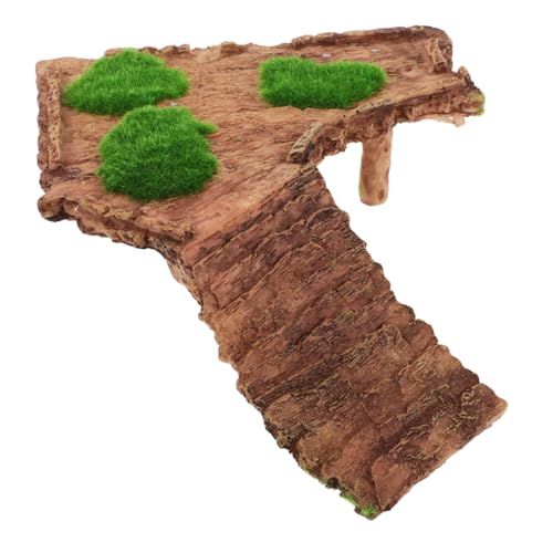 Toyvian Resin Schildkröten Sonnenbad Plattform für Aquarium Kletterterrasse mit Rutschfester Oberfläche Ruheplatz und Dekoration für Kleine Reptilien und Wasserschildkröten von Toyvian