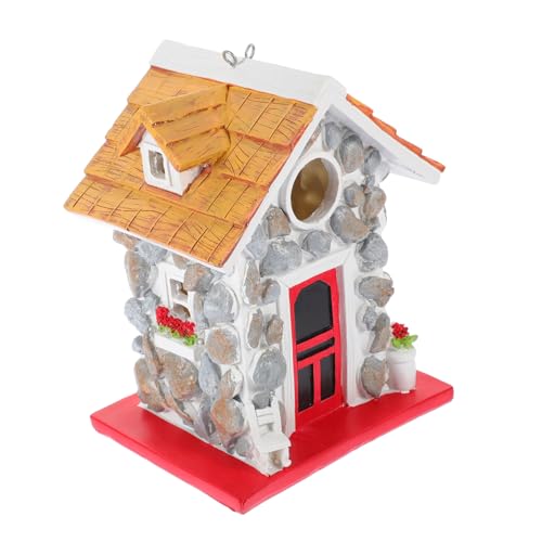 Toyvian Robustes Resin Vogelhaus zum Aufhängen Wetterfestes Garten Nistplatz Dekoratives Vogelhäuschen für Sicheren Schutz Naturnahe Gartendekoration für Hinterhof und Baum Toyvian Robustes Resin Vogelhaus zum Aufhängen Wetterfestes Garten Nistplatz Dekoratives Vogelhäuschen für Sicheren Schutz Naturnahe Gartendekoration für Hinterhof und Baum von Toyvian