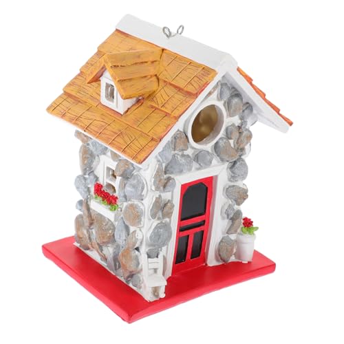 Toyvian Robustes Stein Resin Vogelhaus zum Aufhängen Wetterfestes Dekoratives Gartenvogelhaus Stabiles Nistkasten für Garten und Terrasse Sicherer Natürlicher Vogelschutz Toyvian Robustes Stein Resin Vogelhaus zum Aufhängen Wetterfestes Dekoratives Gartenvogelhaus Stabiles Nistkasten für Garten und Terrasse Sicherer Natürlicher Vogelschutz von Toyvian