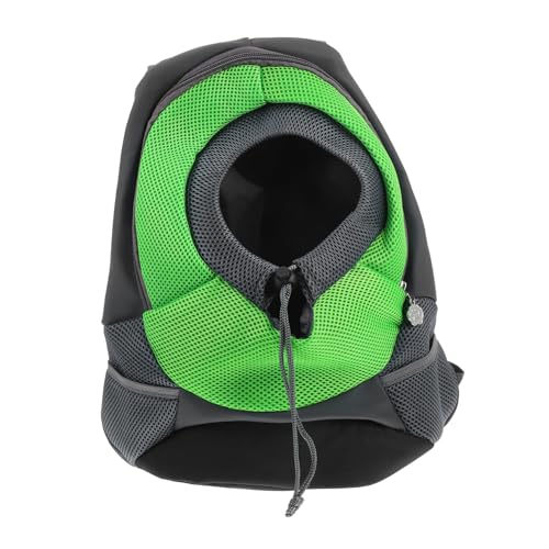 Toyvian Rucksack für Haustiere Kleiner Hunde -Rucksack Körperträger für Hunde Haustiertragerucksack Rucksackträger für kleine Hunde Transportbox für Katze Oxford-Stoff Hellgrün von Toyvian