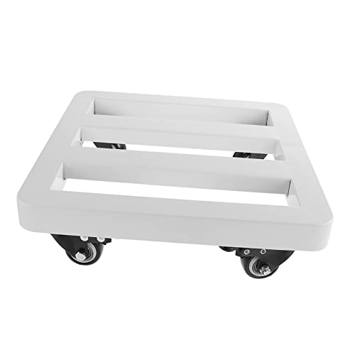 Toyvian Runden Palettenbasis große blumentöpfe drinnen Pflanzgefäße für Zimmerpflanzen Töpfe für Pflanzen Anlage Blumentopfständer für drinnen bewegliches Blumentopftablett Eisen Weiß von Toyvian