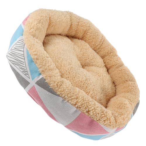 Toyvian Runder Hundebett und Katzenkissen für Kleine und Mittelgroße für Drinnen Waschbar für Winter und Herbst von Toyvian