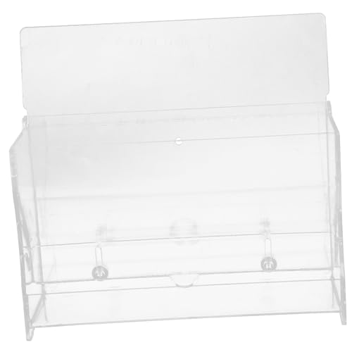 Toyvian Rutin-Hähnchenfutter groß Fütterung Hühnerfutter Vogelfütterer Trog vogelfutterspender vogelfutterhäuschen Werkzeug Futterkasten für Haustiere Bauernfutterautomat Acryl Transparent von Toyvian