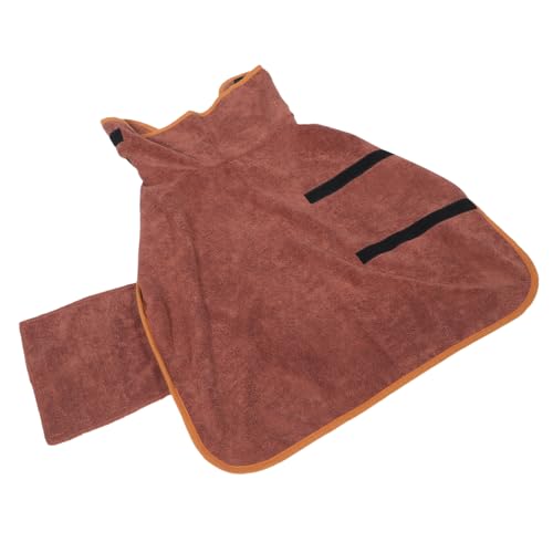Toyvian Saugfähiger Hundebademantel aus Polyester Atmungsaktiv und Leicht Schnelltrocknend Komfortable Welpen Bademode für Schlafen Geeignet für Kleine Hunde Waschbarer Haustier von Toyvian