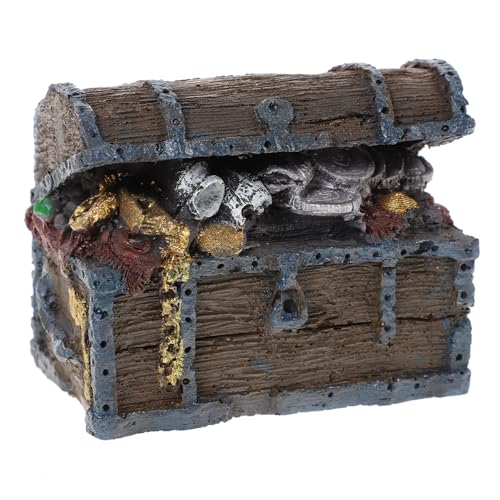 Toyvian Schatzkiste Dekoration Truhe Fischtank Dekorationen Aquarium Fischtank Dekorationen Grau Harz Toyvian Schatzkiste Dekoration Truhe Fischtank Dekorationen Aquarium Fischtank Dekorationen Grau Harz von Toyvian